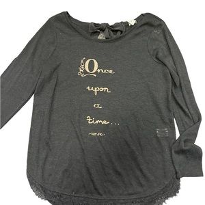 DISNEY COLLECTION Med LAURA CONRAD TOP " once upon a time"